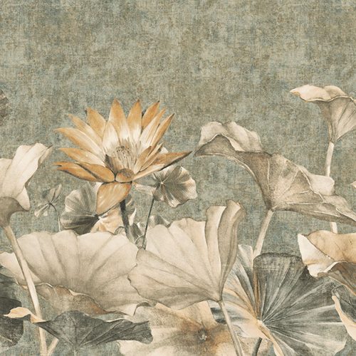 Sarı Çiçekler Modern Duvar Kağıdı PİX14E