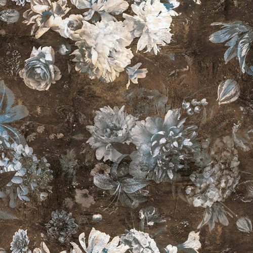 Mavi Çiçek Duvar Kağıdı PİX19C