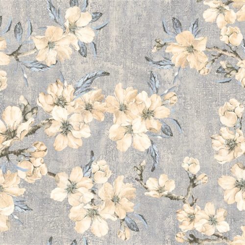 Mavi Bahar Dalı Duvar Kağıdı PİX37A