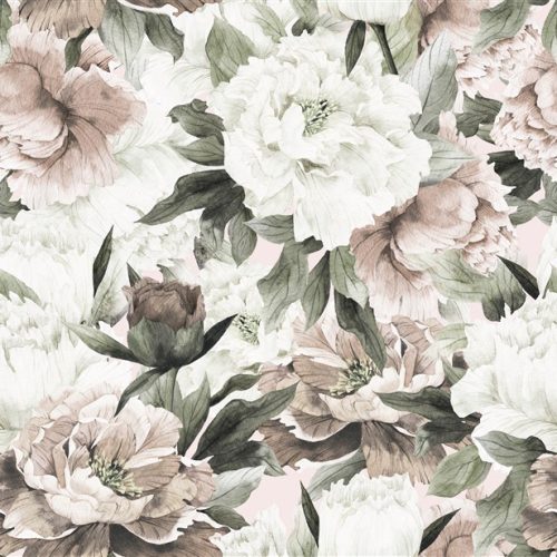 Beyaz Gül Buketi Duvar Kağıdı W6605