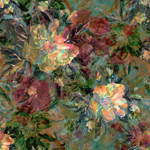 Pastel Çiçek Duvar Kağıdı W6618