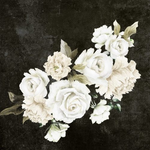 Beyaz Gül Buketi Duvar Kağıdı W6626