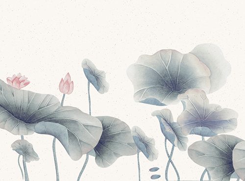 Gri Çiçek Duvar Kağıdı W6631