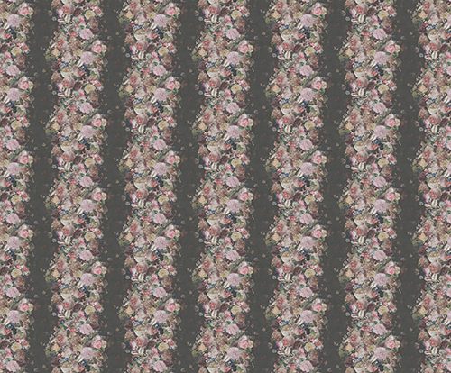 Gri Çiçek Duvar Kağıdı W6685