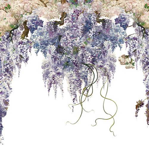 Mor Salkım Duvar Kağıdı W6688